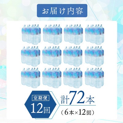 【毎月定期便】鹿児島県 垂水温泉水 アイクラリス 軟水 2L×6本全12回