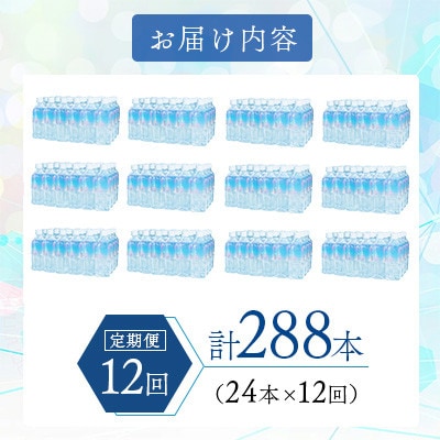 【毎月定期便】鹿児島県 垂水温泉水 アイクラリス 軟水 500ml×24本全12回