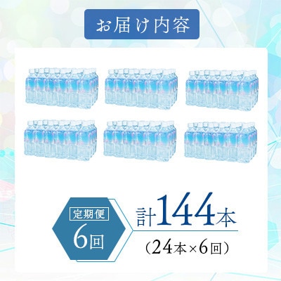 【毎月定期便】鹿児島県 垂水温泉水 アイクラリス 軟水 500ml×24本全6回