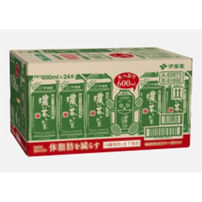 【毎月定期便】おーいお茶　濃い茶600ml　24本　全12回