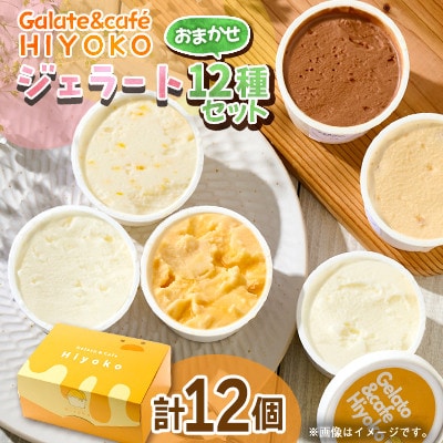 【3ヵ月毎定期便】【兵庫県神河町発】ジェラート【おまかせ】詰め合わせ　90ml×12個全4回