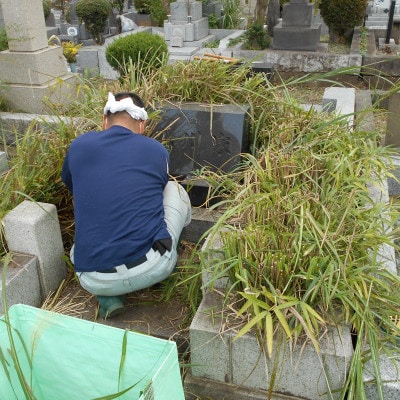 小金井市内のお墓掃除