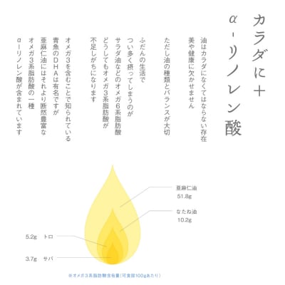 生食用　亜麻仁油_tb04-012