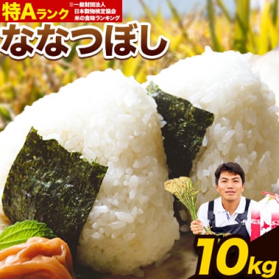 【令和6年産新米先行受付】特Aランクななつぼし　単一農家の美味しいお米10kg