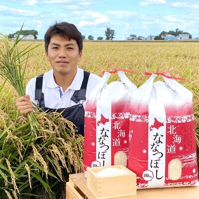 特Aランクななつぼし 単一農家の美味しいお米20kg