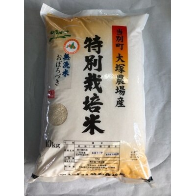 【令和3年産】特別栽培米 「おぼろづき(無洗米 )」10kg