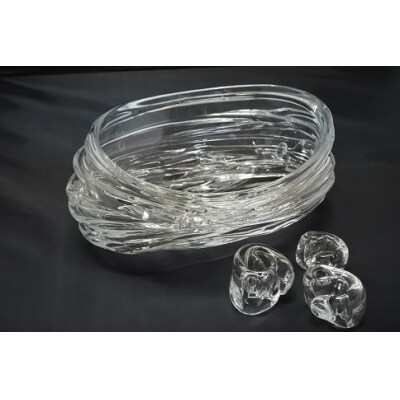 スウェーデンガラス 器 ネスト 花留めセット お礼品詳細 ふるさと納税なら さとふる