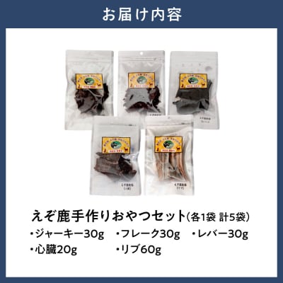 ジビエ工房【無添加ドッグフード】えぞ鹿手作りおやつセット_tb08-005