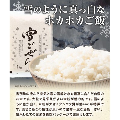 当別産米『雪ごぜん1kg』と混ぜご飯の素食べ比べ3種セット