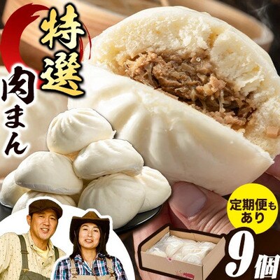 浅野農場特選肉まん9個セット【3ヶ月定期便】