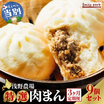 浅野農場特選肉まん9個セット【3ヶ月定期便】_tb02-008