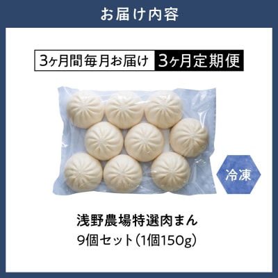 浅野農場特選肉まん9個セット【3ヶ月定期便】_tb02-008