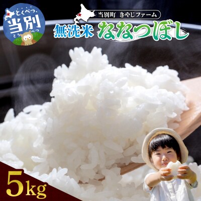 【令和8年度産先行受付】きやじファーム　無洗米ななつぼし5kg_tb35-001