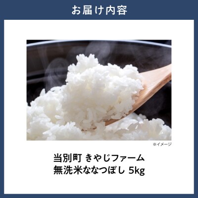 【令和8年度産先行受付】きやじファーム　無洗米ななつぼし5kg_tb35-001