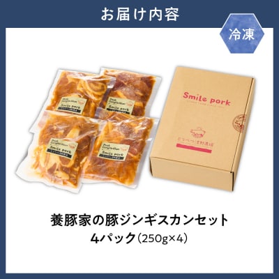 養豚家の豚ジンギスカン 250g×4パックセット_tb02-016