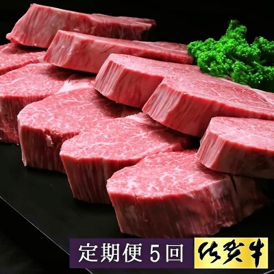 佐賀牛ヒレステーキ200g×10枚【5ヶ月連続定期便】 (H065118)