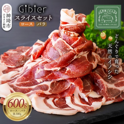 脊振ジビエ イノシシ肉スライスセット ロース&バラ 約600g(H059119)