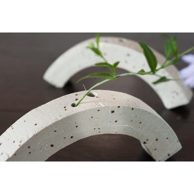 花器 アーチ 白 (H038126)