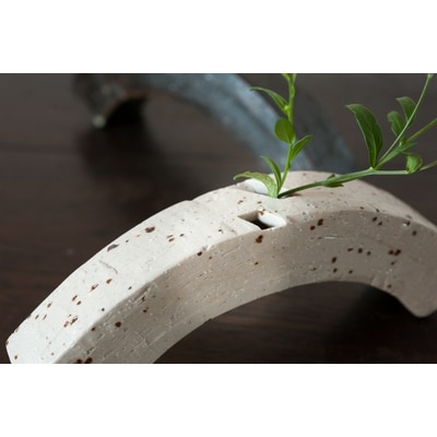 花器 アーチ 白 (H038126)