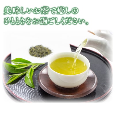 【毎月お届け6回】特上煎茶八重2本と季節のお茶1本(合計100g×3本) (H047104)