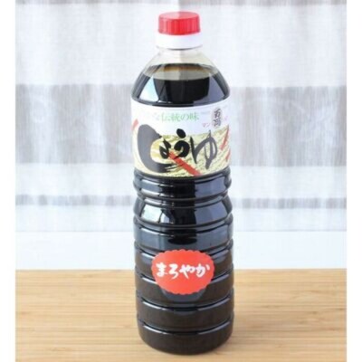 九州醤油万両の本醸造まろやか醤油とうすくち醤油(1L6本箱)(D-3) (H016104)