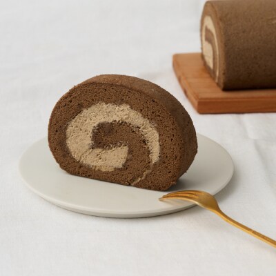 【プレミアム米粉ロールケーキ】焙煎ほうじ茶ロール 2本セット (H053311)