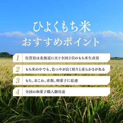 令和7年産 新米 佐賀県産ひよくもち米 10kg(H015200)