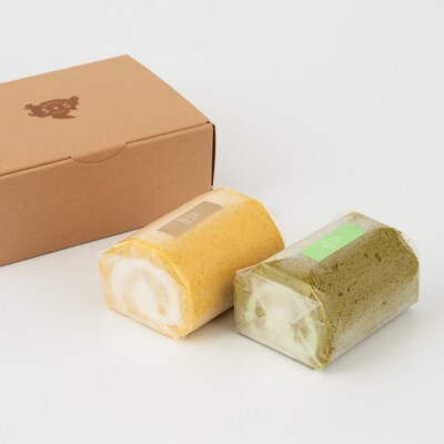 【プレミアム米粉ロールケーキ】神埼桑菱茶ロール&神埼菱の実ロールセット (H053315)