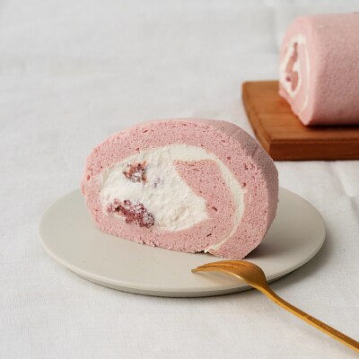 【プレミアム米粉ロールケーキ】天使のソイロール&苺ソイロール(卵・乳製品不使用) (H053319)