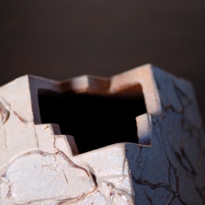 花器 キューブ(大) 白 (H038117)