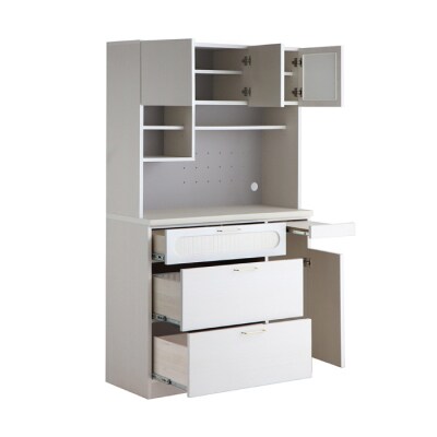 【東馬家具】シロカ 105 キッチンボード WH (H060550)