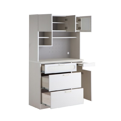 【東馬家具】シロカ 105 キッチンボード WH(H060594)