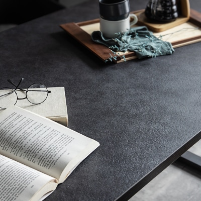 【東馬家具】ツキミ 160DT BK(H060675)