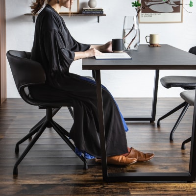 【東馬家具】ツキミ 160DT BK(H060675)