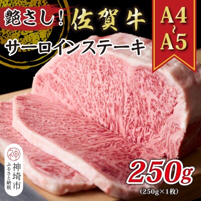 【A4～A5】佐賀牛サーロインステーキ 250g(250g×1枚)(H112104)