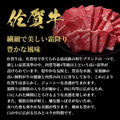 【和牛セレブ】佐賀牛 焼肉ロース 200g(H113103)
