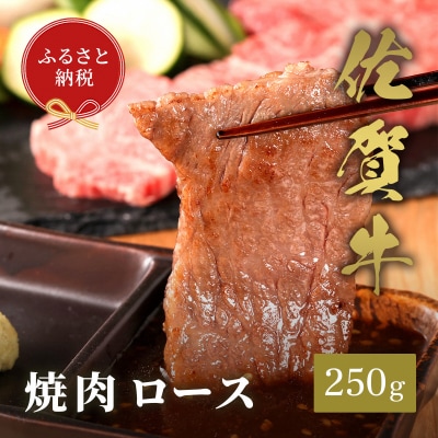 【和牛セレブ】佐賀牛 焼肉ロース 250g(H113104)