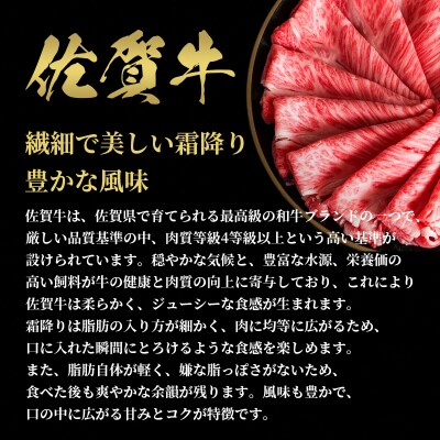 【和牛セレブ】佐賀牛 すき焼きロース 200g(H113107)