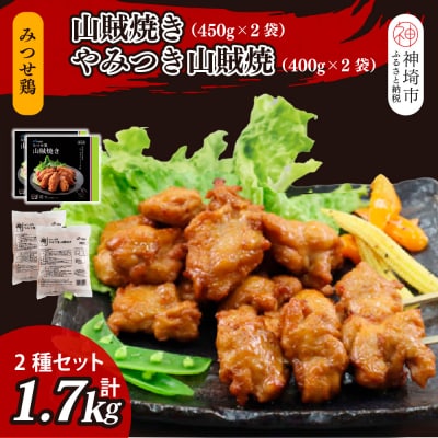 みつせ鶏山賊焼き2種セット 計4袋(H115103)