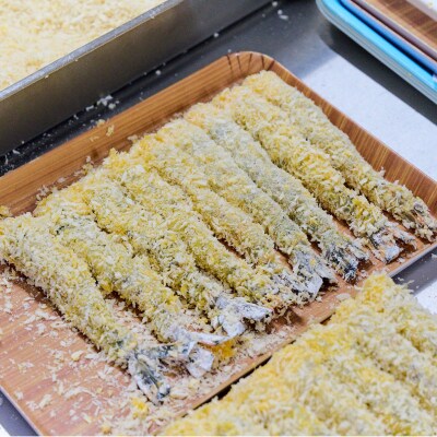 【隔月定期便6回】「魚屋さんの手づくりエビフライ」10尾(400～500g)(H032129)
