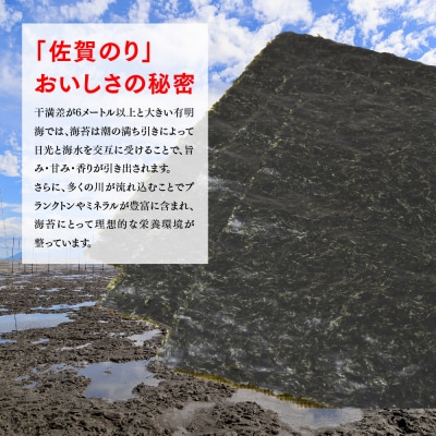 【佐賀海苔 有明海産】新撰佐賀のり(全形6枚×4袋)(H119104)