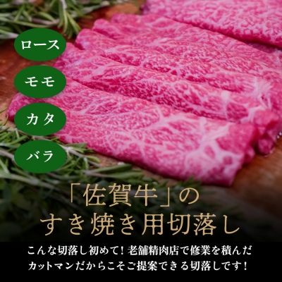 佐賀牛 サーロインステーキ2枚すきやき用切落500g(H122125)
