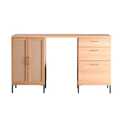 【東馬家具】TMフォカス 麻扉+60チェスト+180天板+脚2セット(H060629)