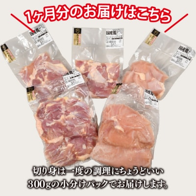 【3カ月定期便】ありたどり 胸・もも肉 2.3kg×3回 計6.9kg(H123115)