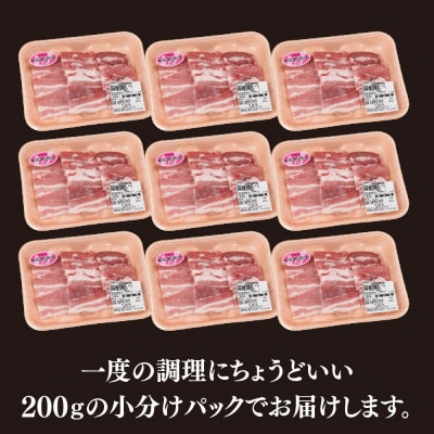 【3カ月定期便】肥前さくらポーク 焼肉用 豚バラ 計1.8kg(H123117)