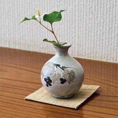 和紙染草花文一輪挿(H025149)