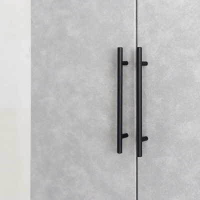 モルタ_板戸+60ダスト引出+60チェスト+60OP引出+120天板ステン(H060687)