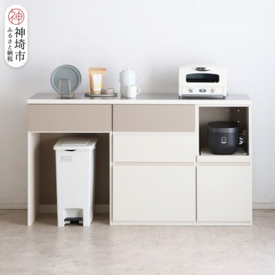 クラージュ160組合_60ダスト引出+60チェスト+40OP引出+160天板ステン(H060679)