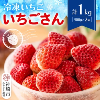 冷凍いちご(いちごさん)1kg(500g×2)(H116229)