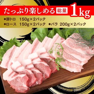 【数量限定】肥前さくらポーク 焼肉セット 1kg(H107125)